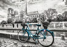 Puzzle Educa 500 parts Bike near Notre Dame