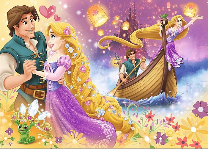 Puzzle Trefl 200 details: the Magical world of princesses TR13267