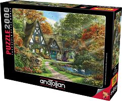 Anatolian jigsaw puzzle 2000 details: Autumn cottage