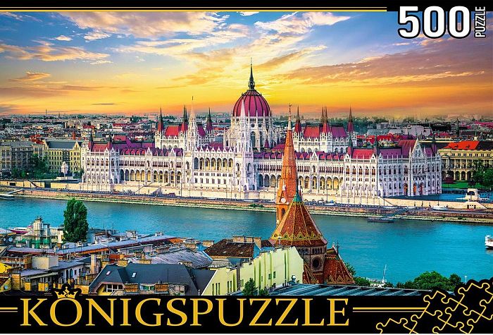 Konigspuzzle puzzle 500 pieces: Hungary. Sunset in Budapest ШТK500-6799
