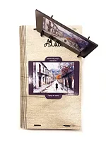 Wooden puzzle with 500 pieces. Cities and countries. Autumn streets of Armenia