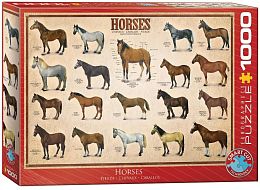 Eurographics 1000 pieces Puzzle: Horses