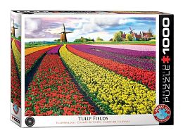 Puzzle Eurographics 1000 pieces: Tulipanova fields, Netherlands