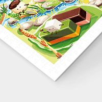 Pintoo 900-piece puzzle: Ishiki Toaki. Admiring the flowers