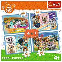 Trefl Puzzle 35#48#54#70 details: Cat Gang, 44 Cats