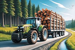 Trefl 100-piece Puzzle: Logging Tractor