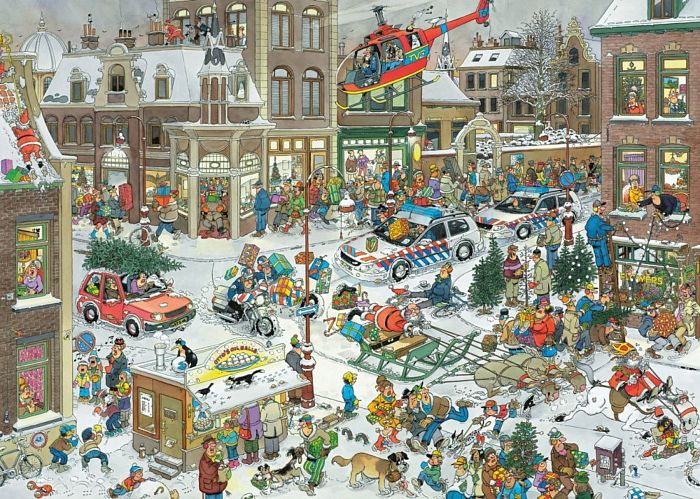 Puzzle Jumbo 1000 pieces: Christmas J13007