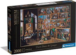 Puzzle Clementoni 2000 details: Teniers. Archduke Leopold in the gallery