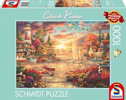 Schmidt 1000-piece puzzle: Chuck Pinson. Morning on the lake shore