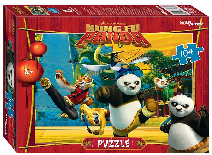 Puzzle Step 104 details: Kung fu Panda (Dreamworks, Multi) 82193