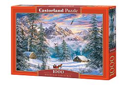 Puzzle Castorland 1000 pieces: Christmas in the mountains