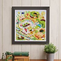 Pintoo 900-piece puzzle: Ishiki Toaki. Admiring the flowers