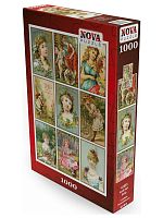 Nova 1000 Pieces Puzzle: A collage of vintage cards