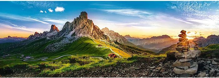 Puzzle panorama 1000 pieces Trefl: Passo di Giau, Dolomite TR29038