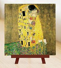 Pintoo puzzle 256 details: Klimt. A kiss