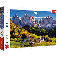 Trefl Puzzle 1500 pieces: Val di Funes Valley, Alps, Italy