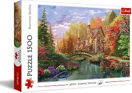 Trefl puzzle 1500 parts: a Cabin on the lake