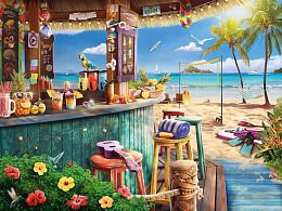 Ravensburger Puzzle 1500 Pieces: Breezy Beach Bar