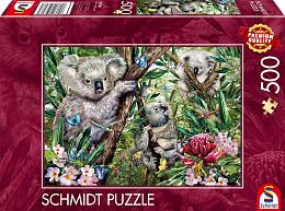 Schmidt 500 Piece Puzzle: Cute Koala Family