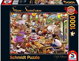 Schmidt puzzle 1000 pieces: Art.Sandram Chef collage