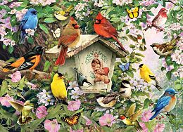 Cobble Hill 1000 Pieces Puzzle: New Summer Birdhouse