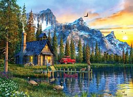 Anatolian 1000 Pieces Puzzle: Cottage at Sunset
