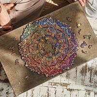 Wooden UNIDRAGON puzzle 350 pieces: Mandala. Inexhaustible abundance