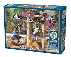 Cobble Hill Puzzle 500 pieces: Cat Tower