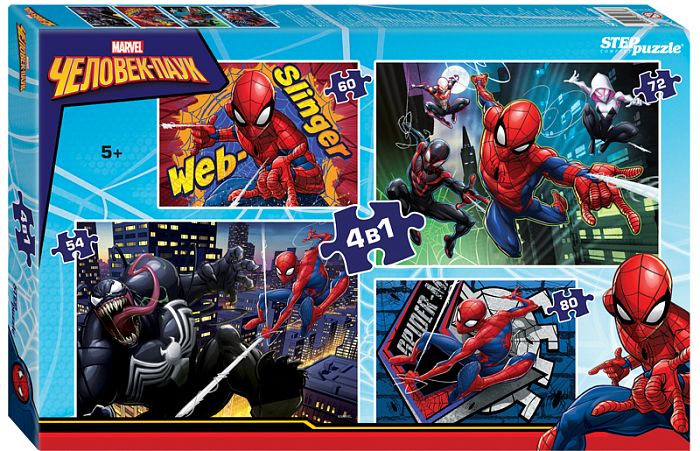 Step puzzle 54#60#72#80 details: Spider-Man 92318