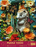Trefl 1000-piece Puzzle: 40 years of Trefl - Hedgehog