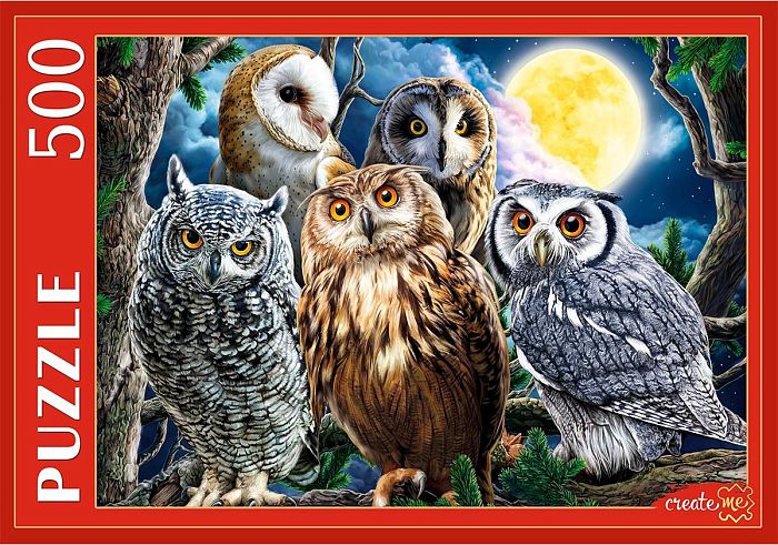 Puzzle Red Cat 500 details: Night Owls П500-0044