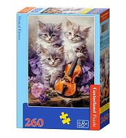 Castorland 260 Puzzle pieces: Musical Kittens