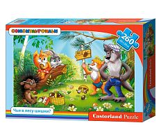 Puzzle Castorland 260 pieces: Whose cones in the forest?