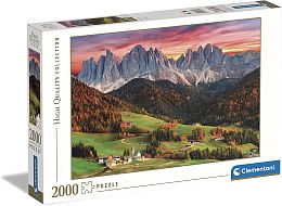 Puzzle Clementoni 2000 details: A valley in the Alps