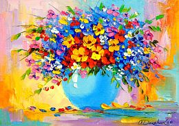 Enjoy 1000 pieces puzzle: Bouquet of flowers