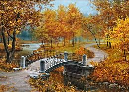 Cherry Pazzi puzzle 1000 pieces: Autumn in the old park