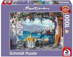 Schmidt puzzle 1000 pieces Sam Park. The date on Mykonos