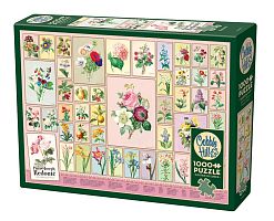 Puzzle Cobble Hill 1000 pieces: P.J.Redoubt. Floral patterns