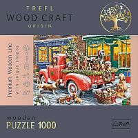 Wooden Trefl Puzzle 1000 pieces: Santa's Helpers