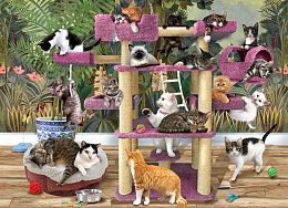 Cobble Hill Puzzle 500 pieces: Cat Tower