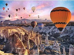 Trefl jigsaw puzzle 3000 pieces: balloons over Cappadocia