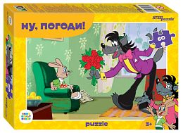 Set of children's puzzles 5 pieces 35 and 60 pieces Soviet cartoons