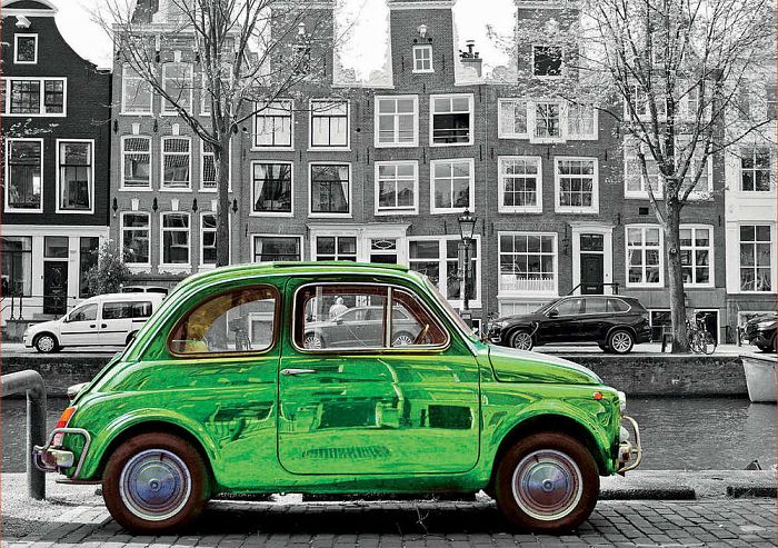 Puzzle Educa 1000 parts: Car in Amsterdam 18000