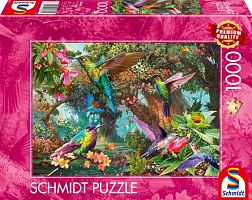 Schmidt 1000-piece Puzzle: Colorful Hummingbirds