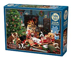 Cobble Hill 500 Pieces Puzzle: Christmas Puppies