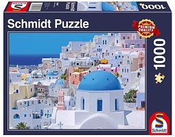 Schmidt puzzle 1000 pieces: Santorini, Cyclades