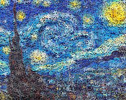 Pintoo 500 pieces puzzle: V. Gog. Starry Night-a puzzle in a puzzle