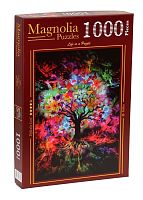 Magnolia 1000 Pieces Puzzle: Colorful Tree