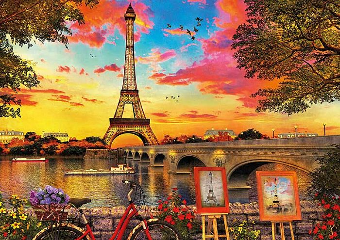 Educa puzzle 3000 pieces: Sunset in Paris 17675