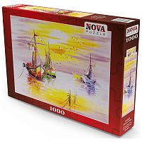 Nova 1000 Pieces Puzzle: Boats at Sunset